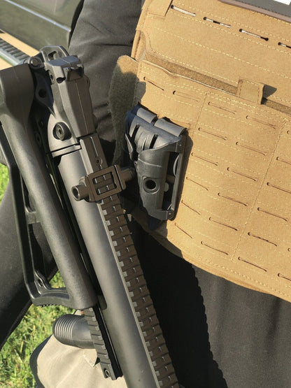 Picatinny Rail Clamp w Duel QD Ports
